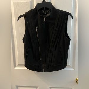 Black “leather” top